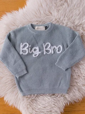 Big Bro  Knit Pullover || Blue