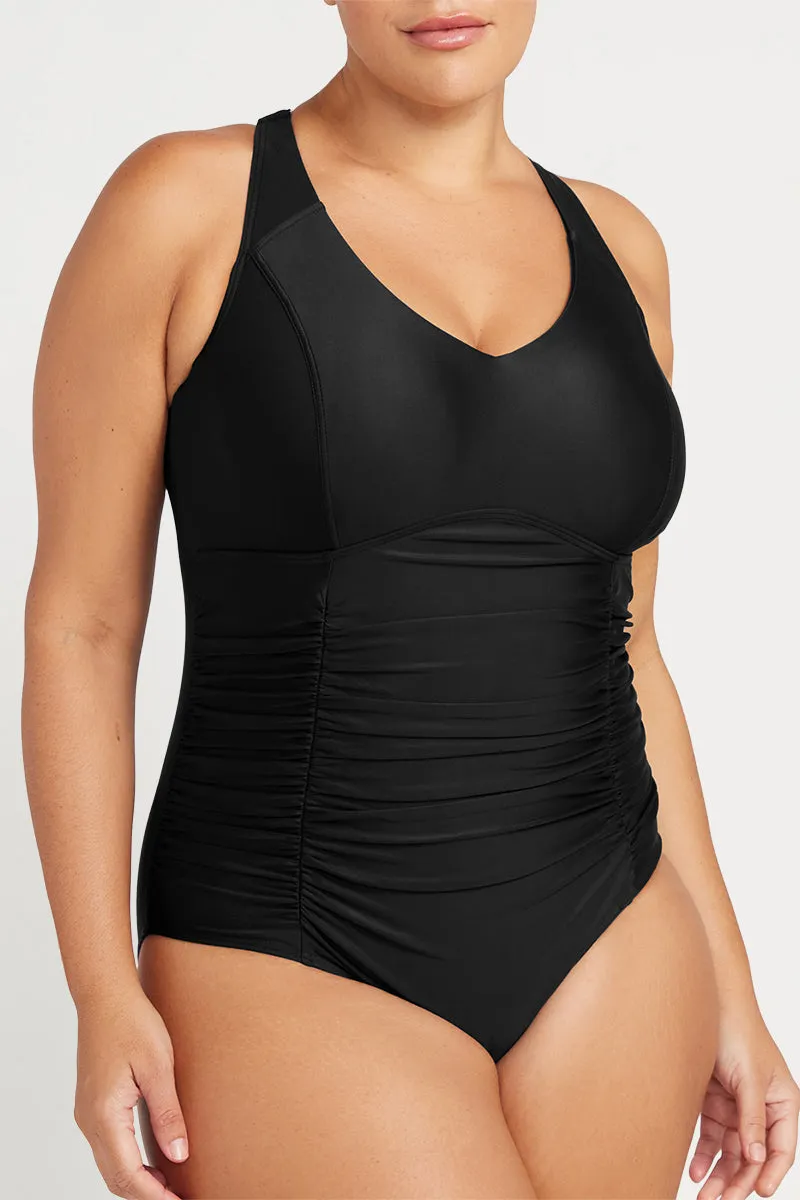 Black Hues Raphael E / F Cup Underwire One Piece