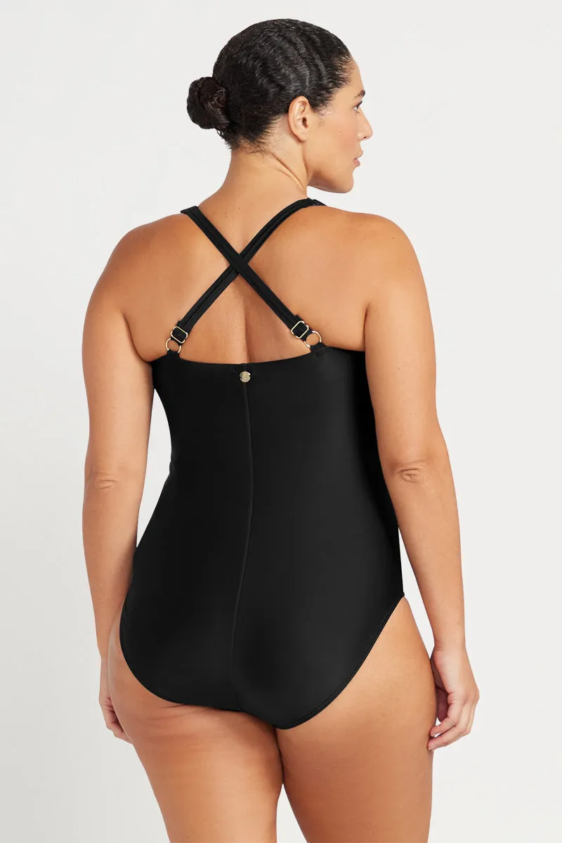 Black Hues Raphael E / F Cup Underwire One Piece