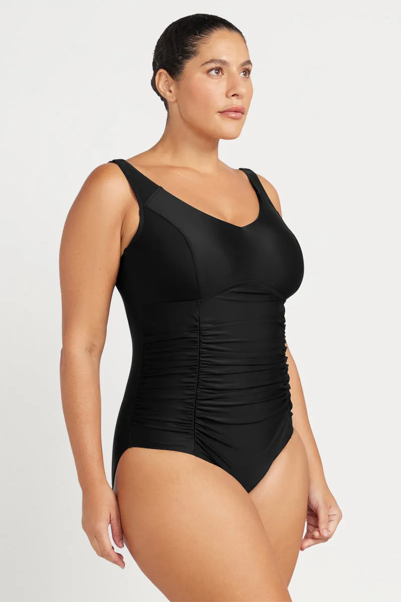 Black Hues Raphael E / F Cup Underwire One Piece
