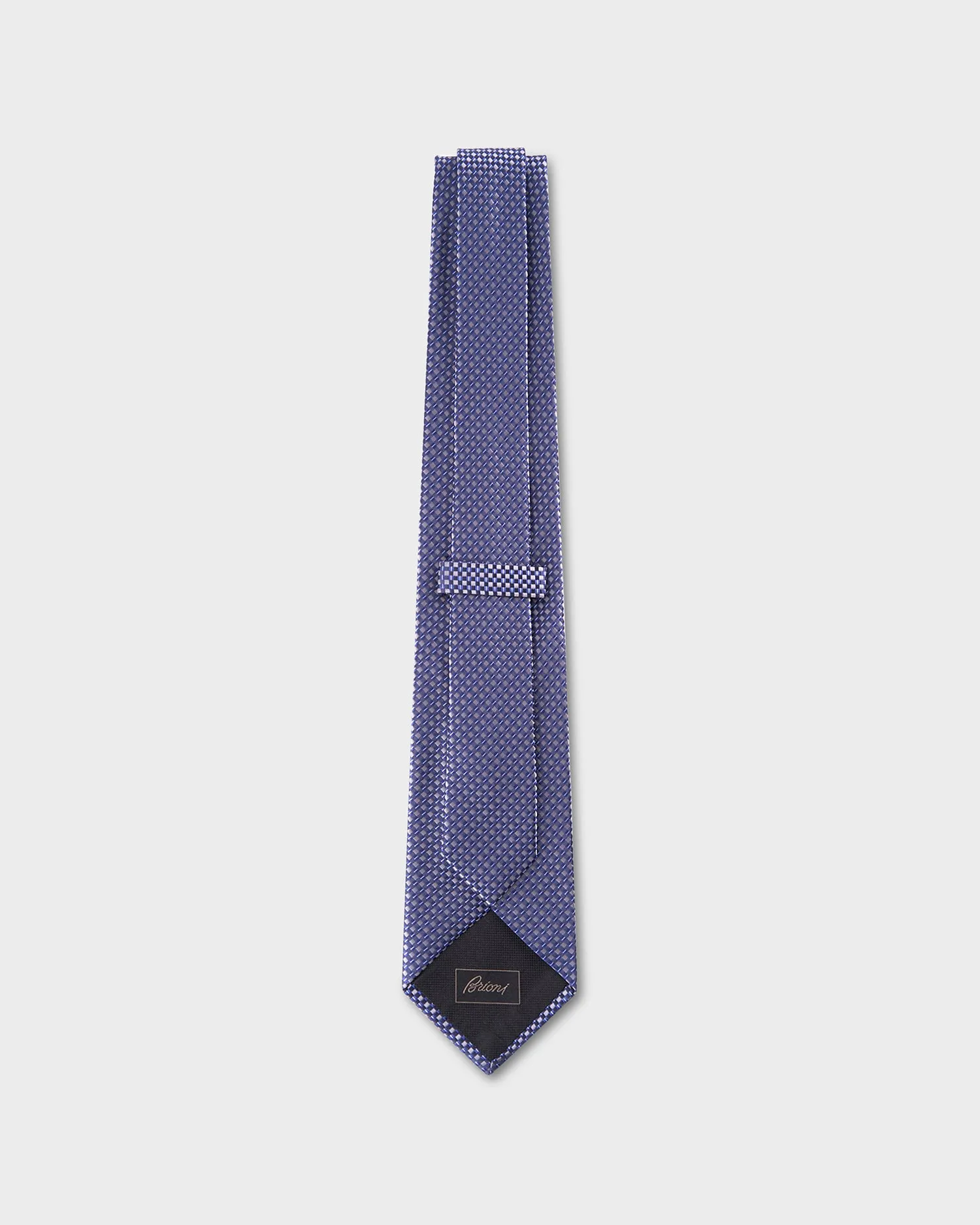 Blue And Grey Jacquard Silk Tie