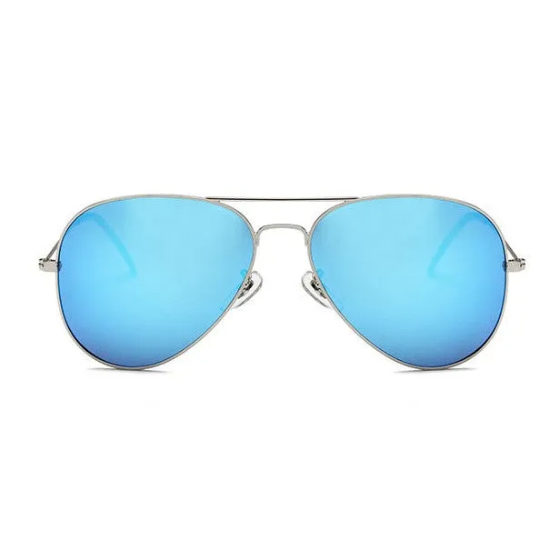 Blue Aviator Sunglasses