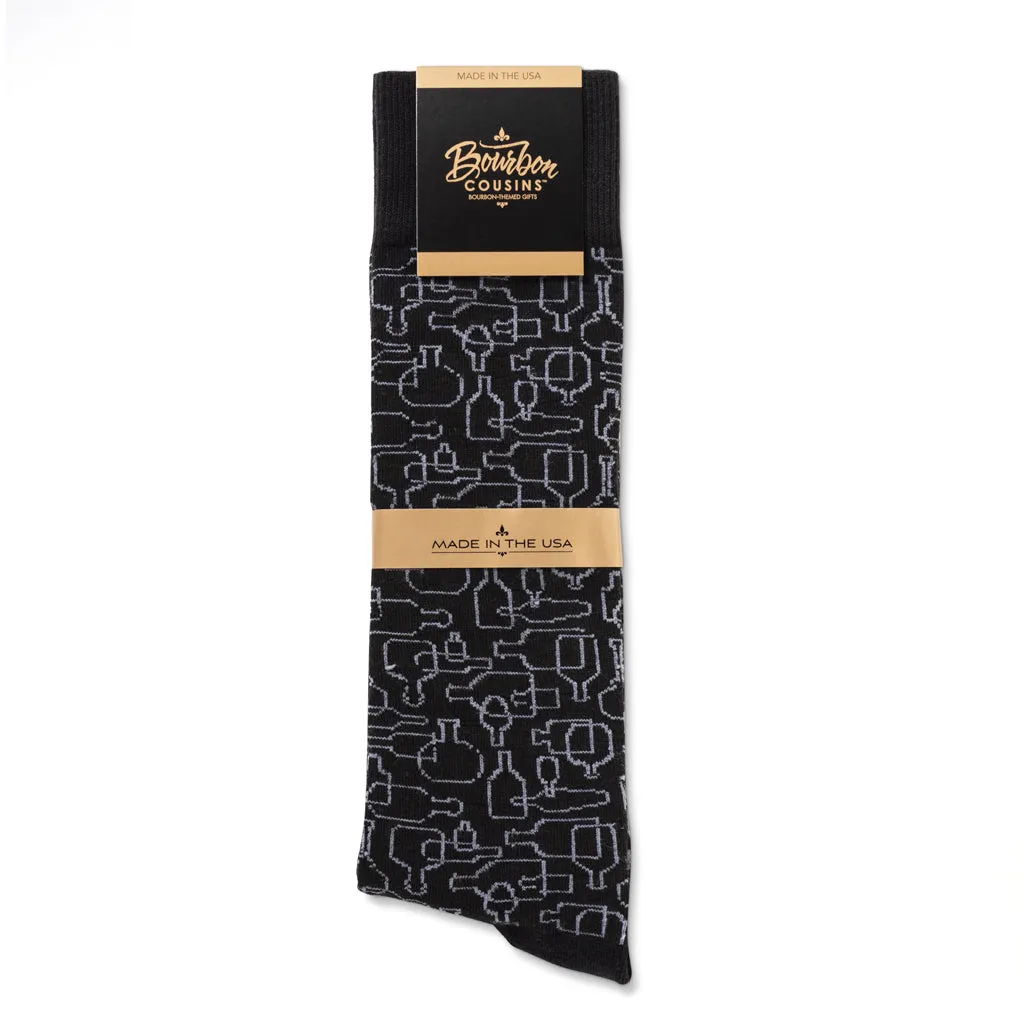 Bourbon Days© Socks | 3-pack | Black   Gray