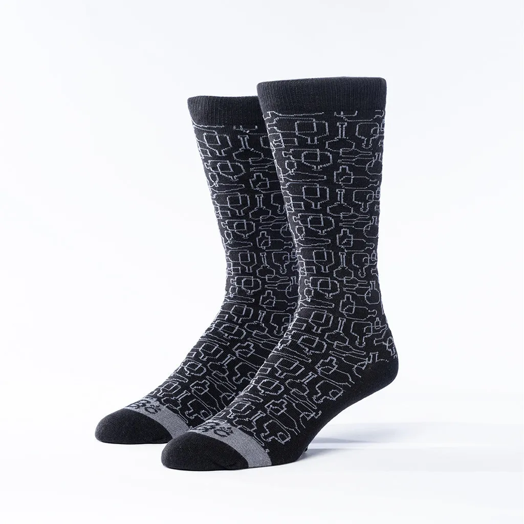 Bourbon Days© Socks | 3-pack | Black   Gray