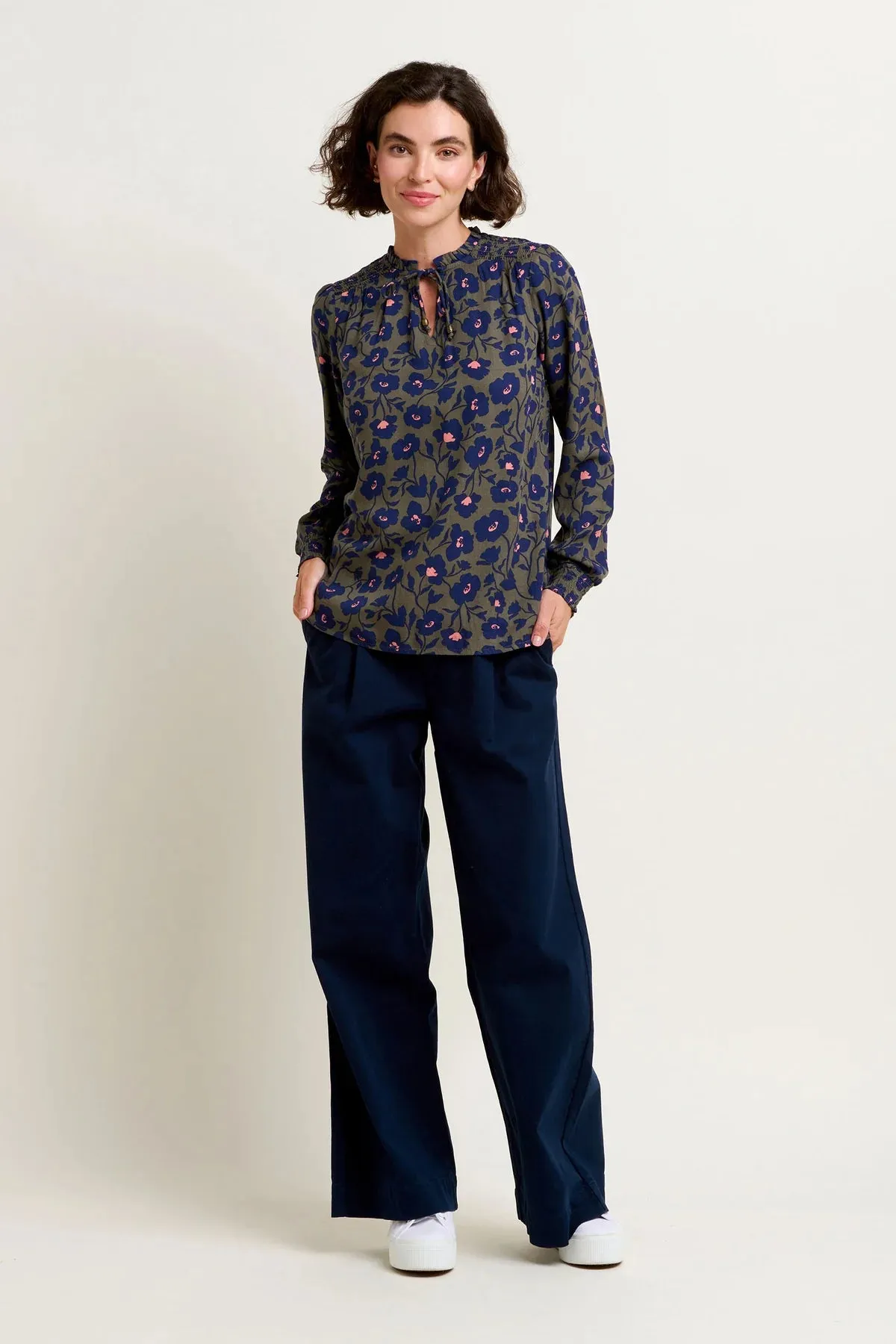 Brakeburn - Midnight Bloom Blouse