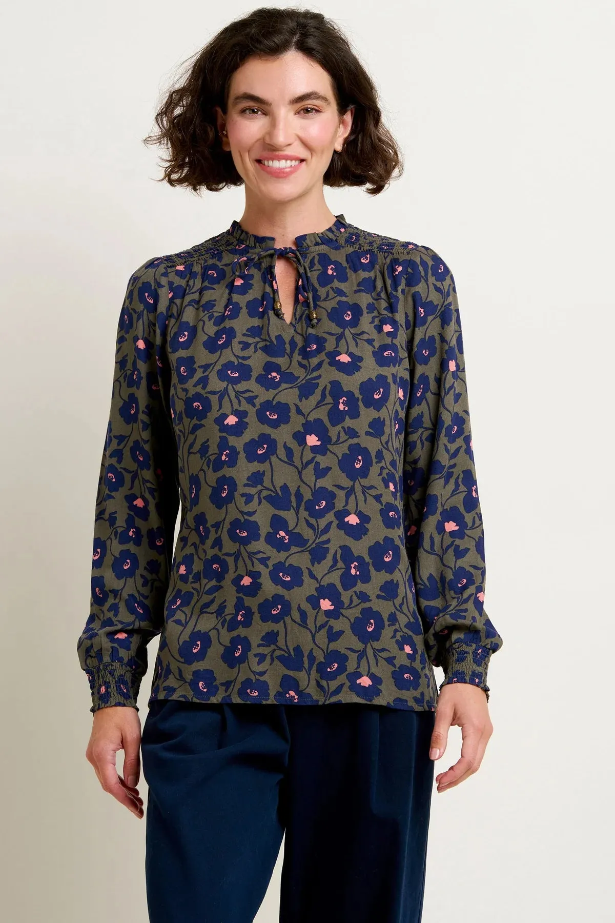 Brakeburn - Midnight Bloom Blouse