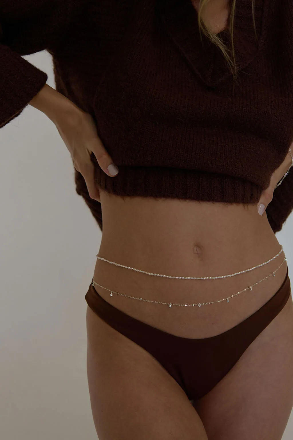 Brigitte Double Shaker Belly Chain