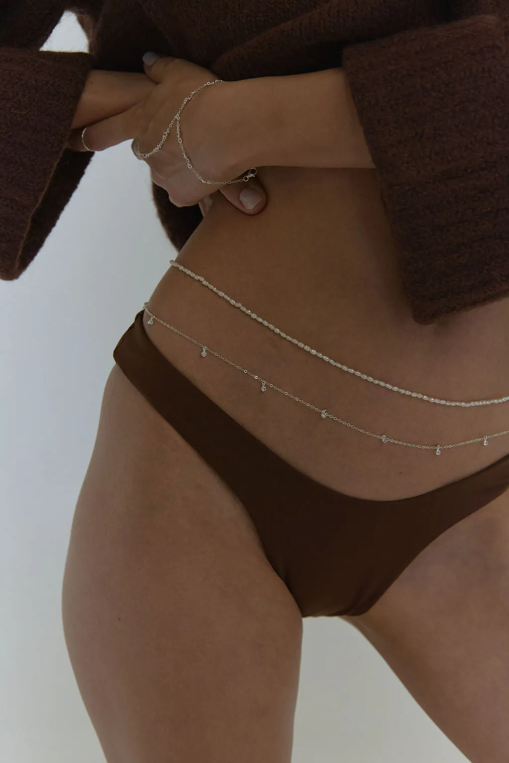 Brigitte Double Shaker Belly Chain