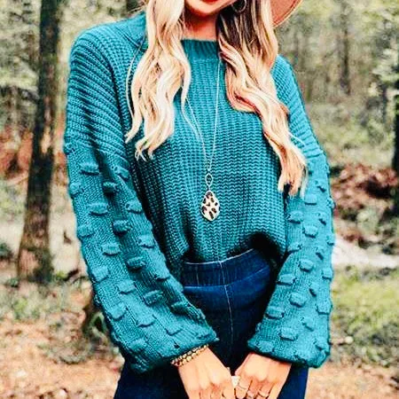 Bubbles Sleeves Sweater