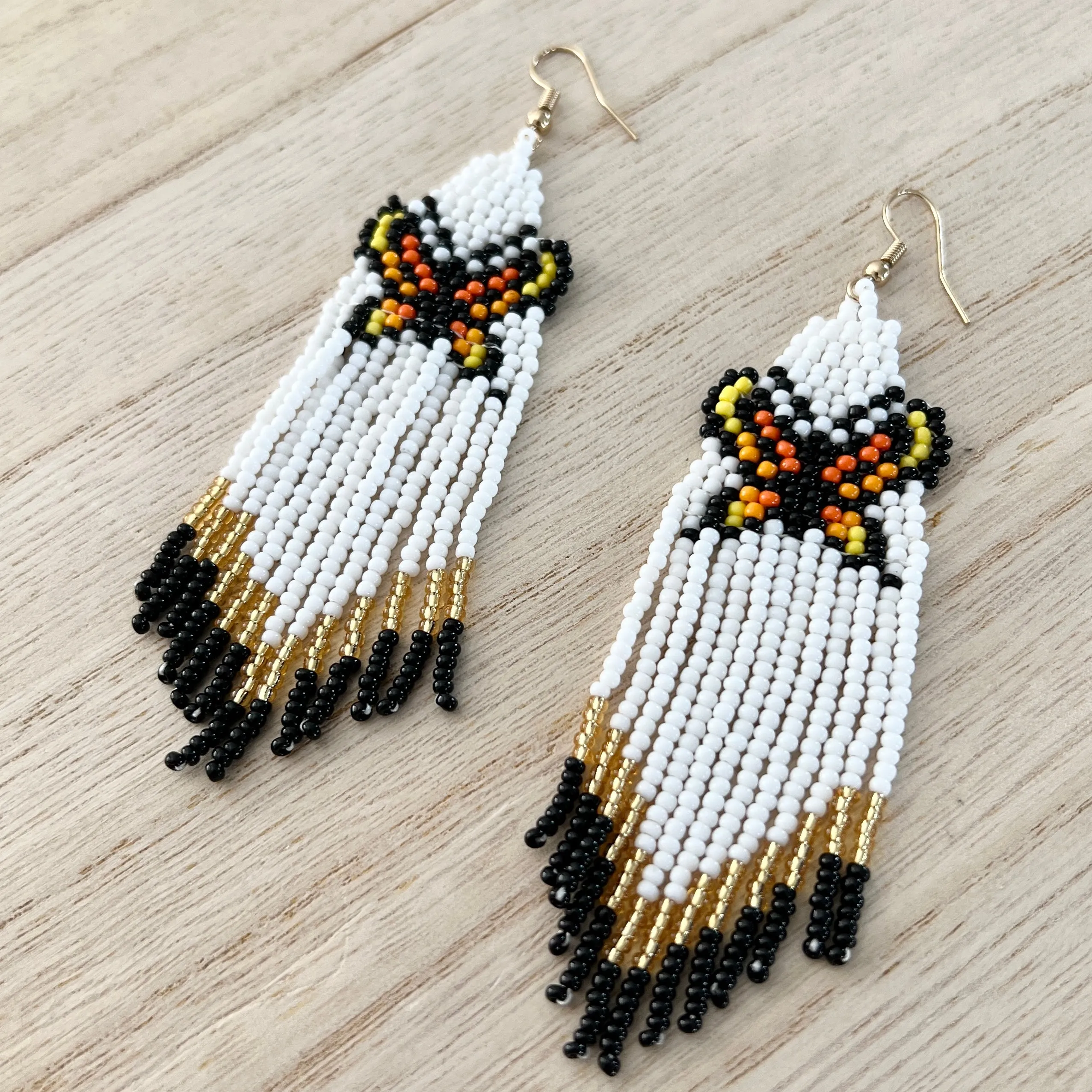 Butterfly Beaded Earrings