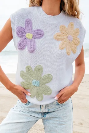 Callie Crochet Flower Top