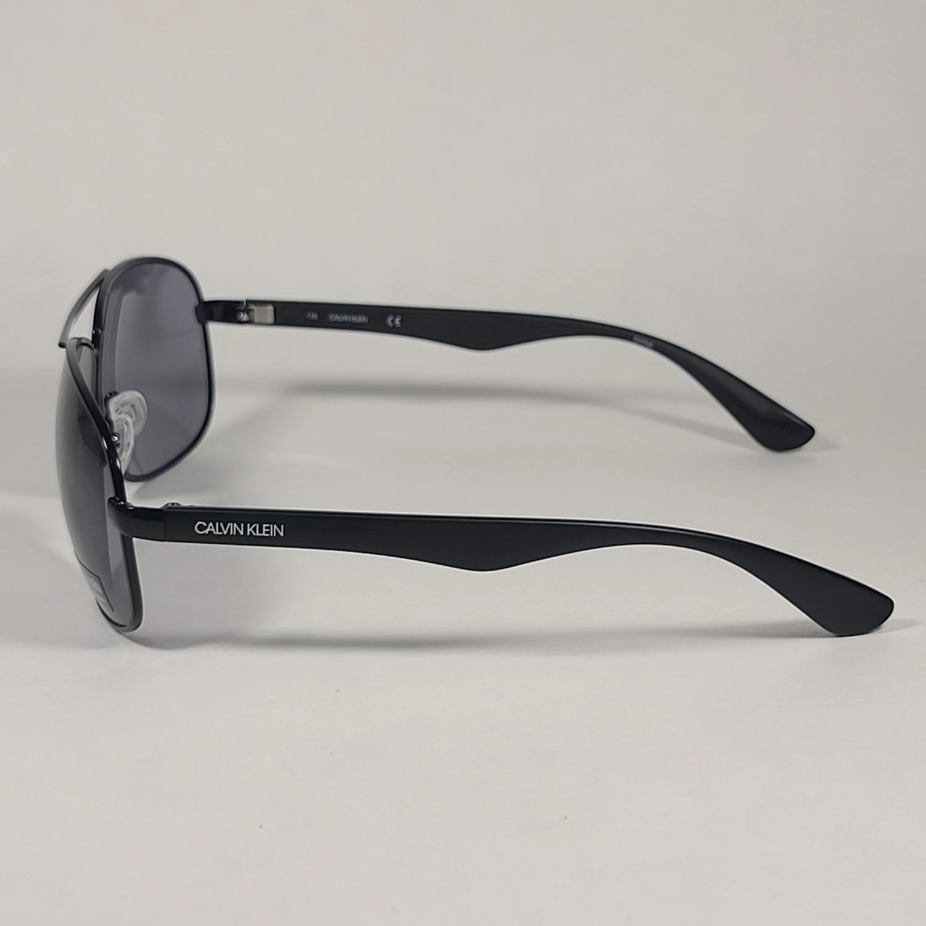 Calvin Klein Aviator Pilot Sunglasses CK19315S 001 Matte Black Frame Gray Lens