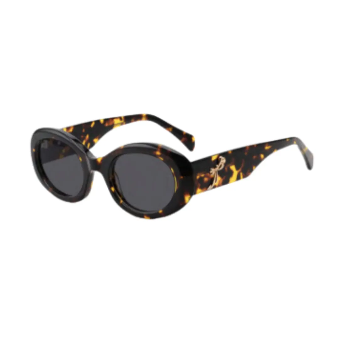 Cara Oval Acetate Sunglasses