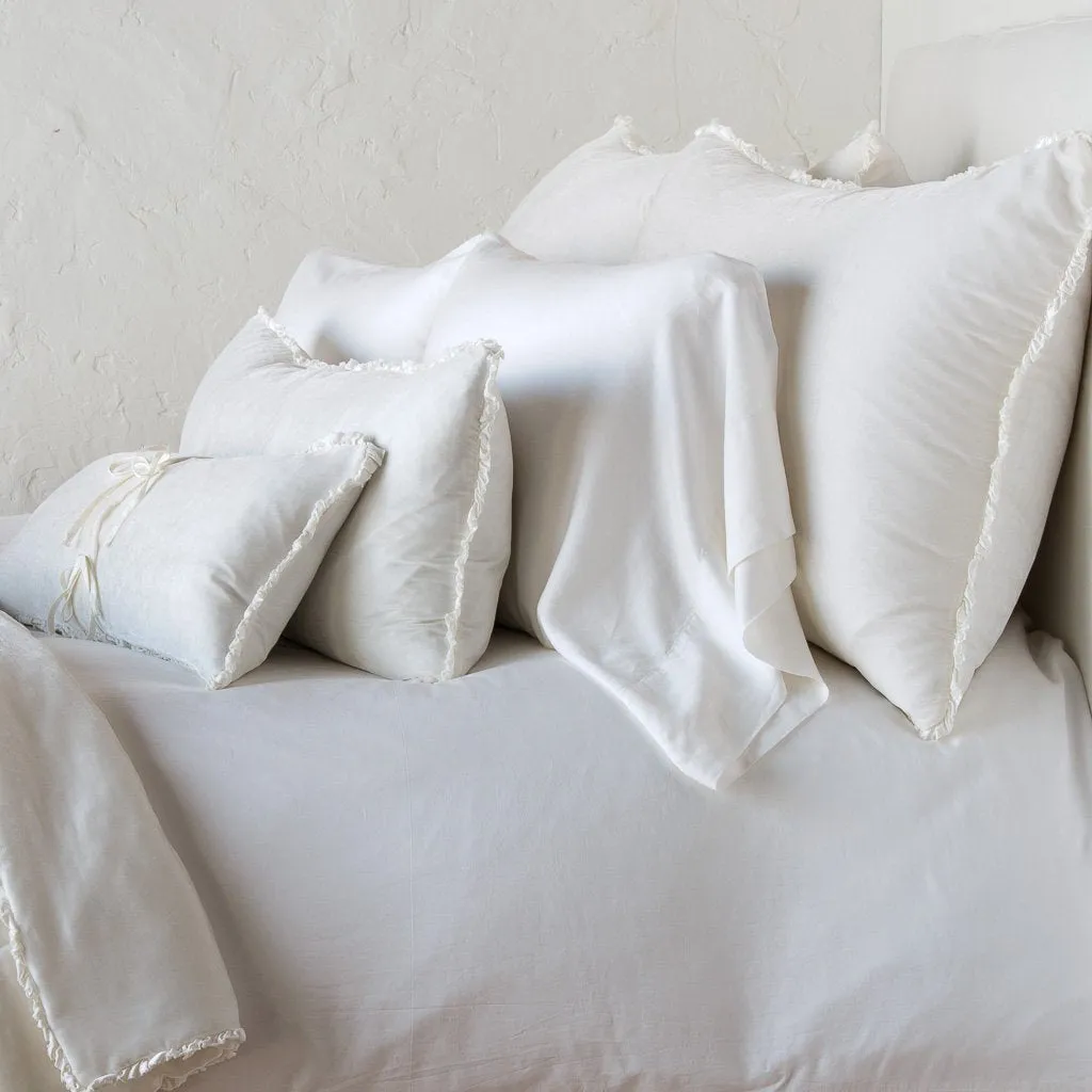 Carmen Deluxe Sham - Winter White