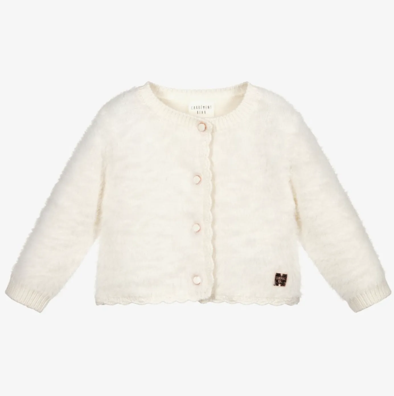 Carrement Beau - Knit Ceremony Cardigan -  Off White / Grey