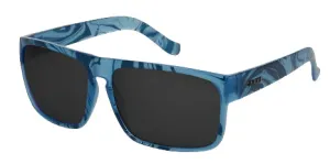 Carve Vendetta Sunglass - Gloss Translucent Blue Swirl w/grey Polarized