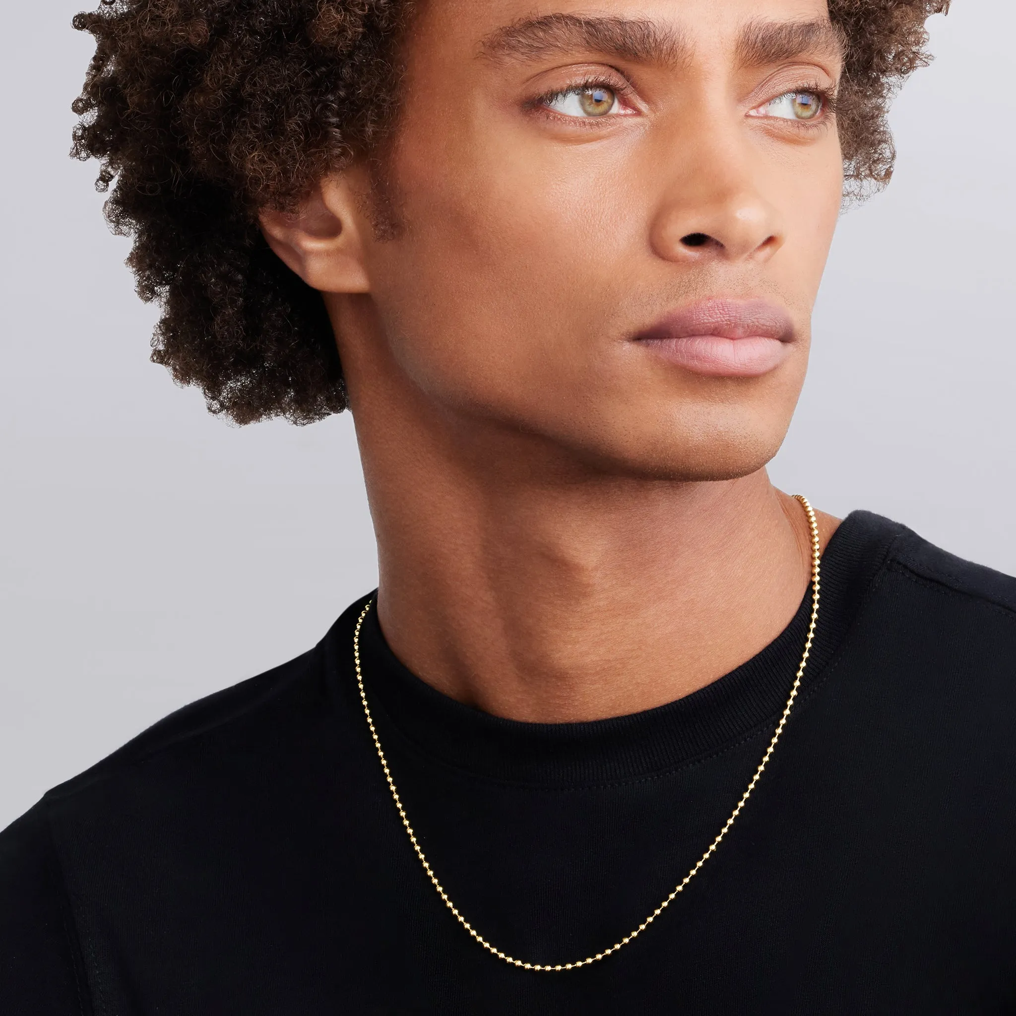 Caviar Gold 18K Gold Beaded Necklace