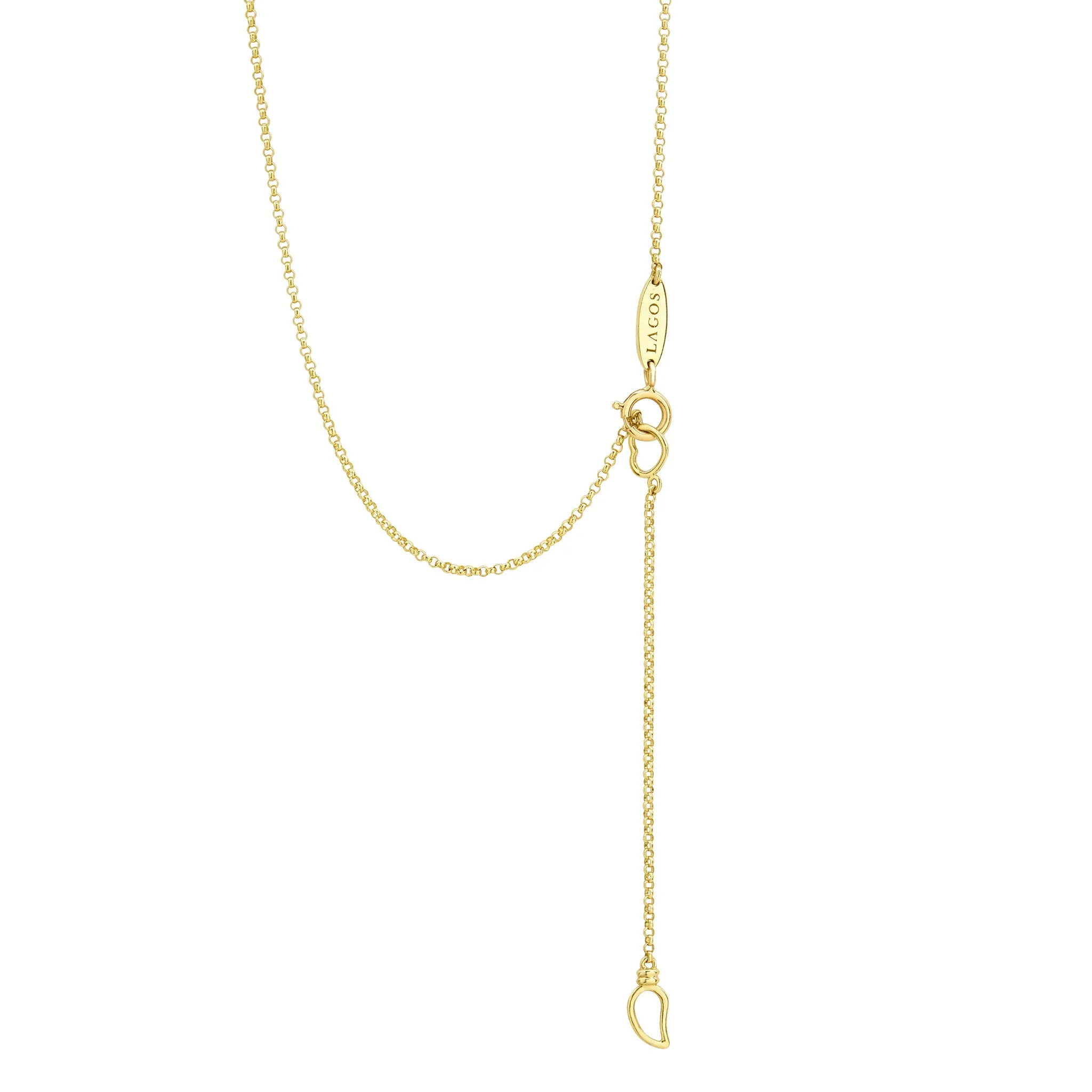Caviar Gold 18K Gold Diamond Pendant Necklace