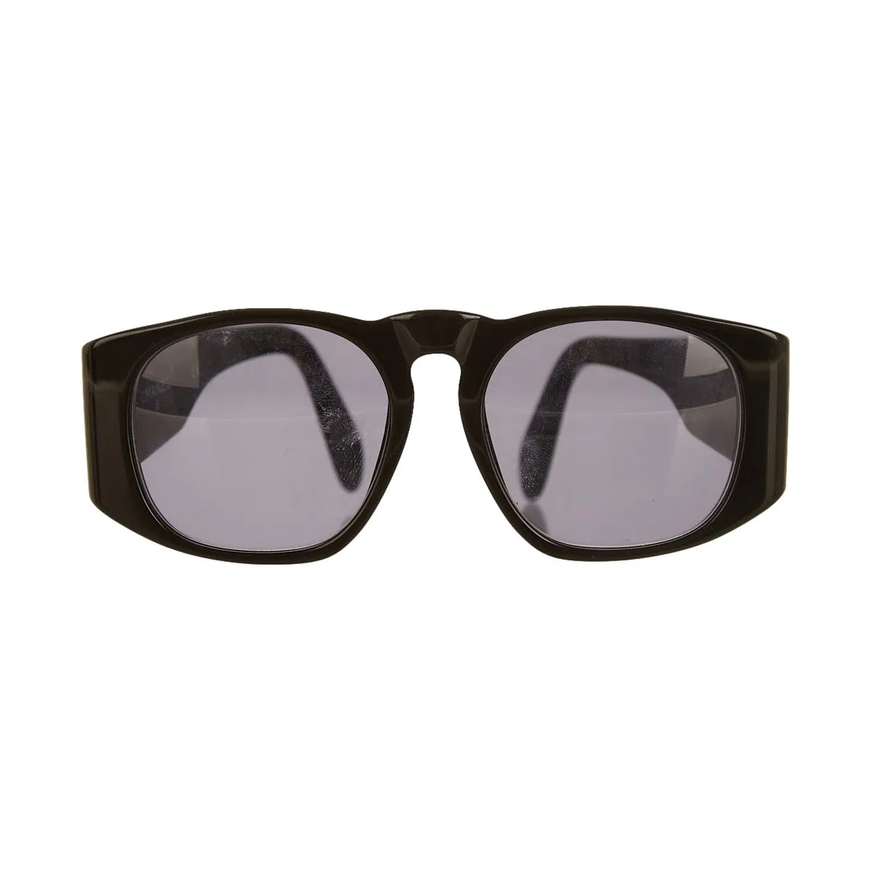 Chanel Black Round Logo Sunglasses