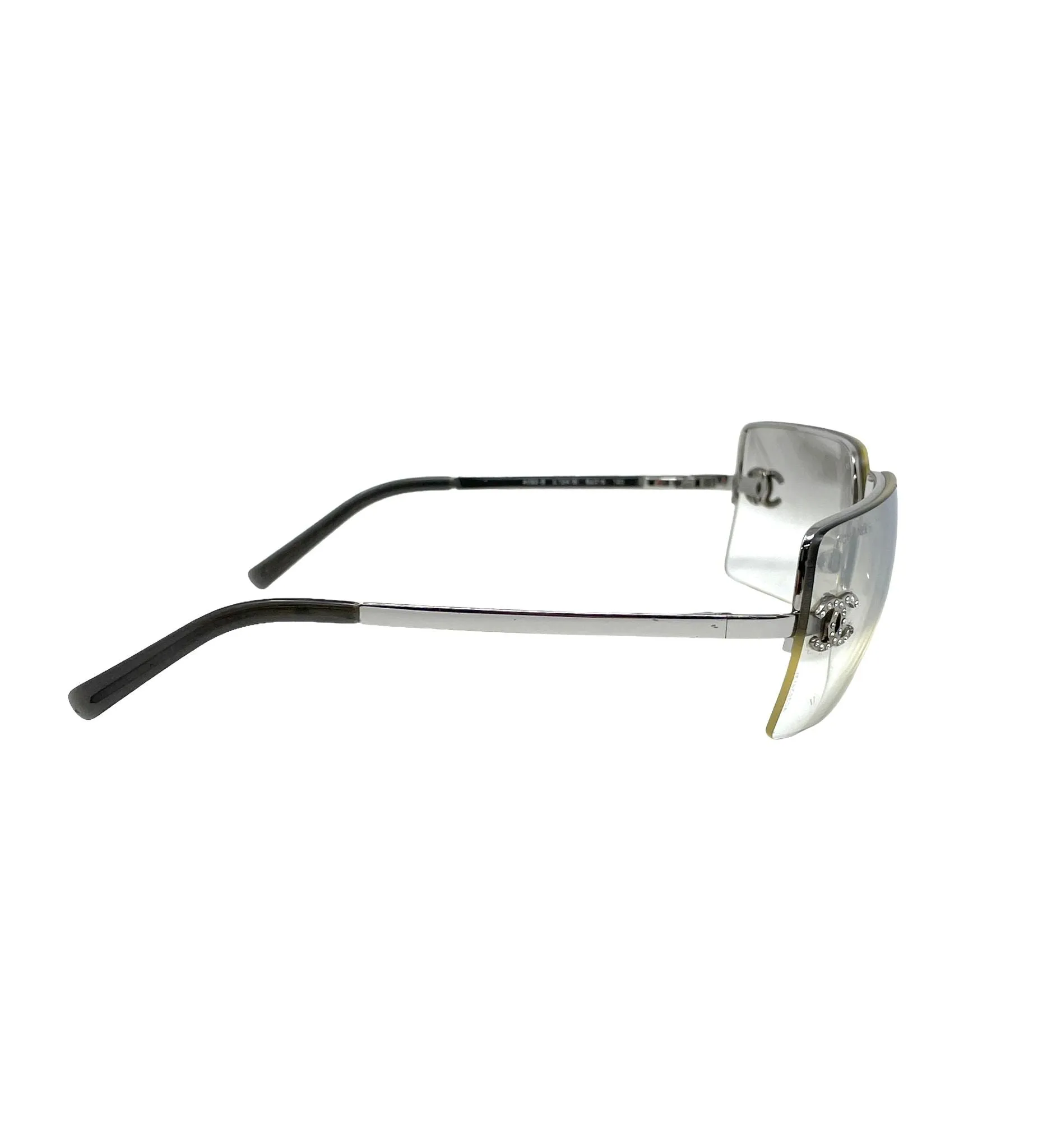 Chanel Clear Rhinestone Sunglasses