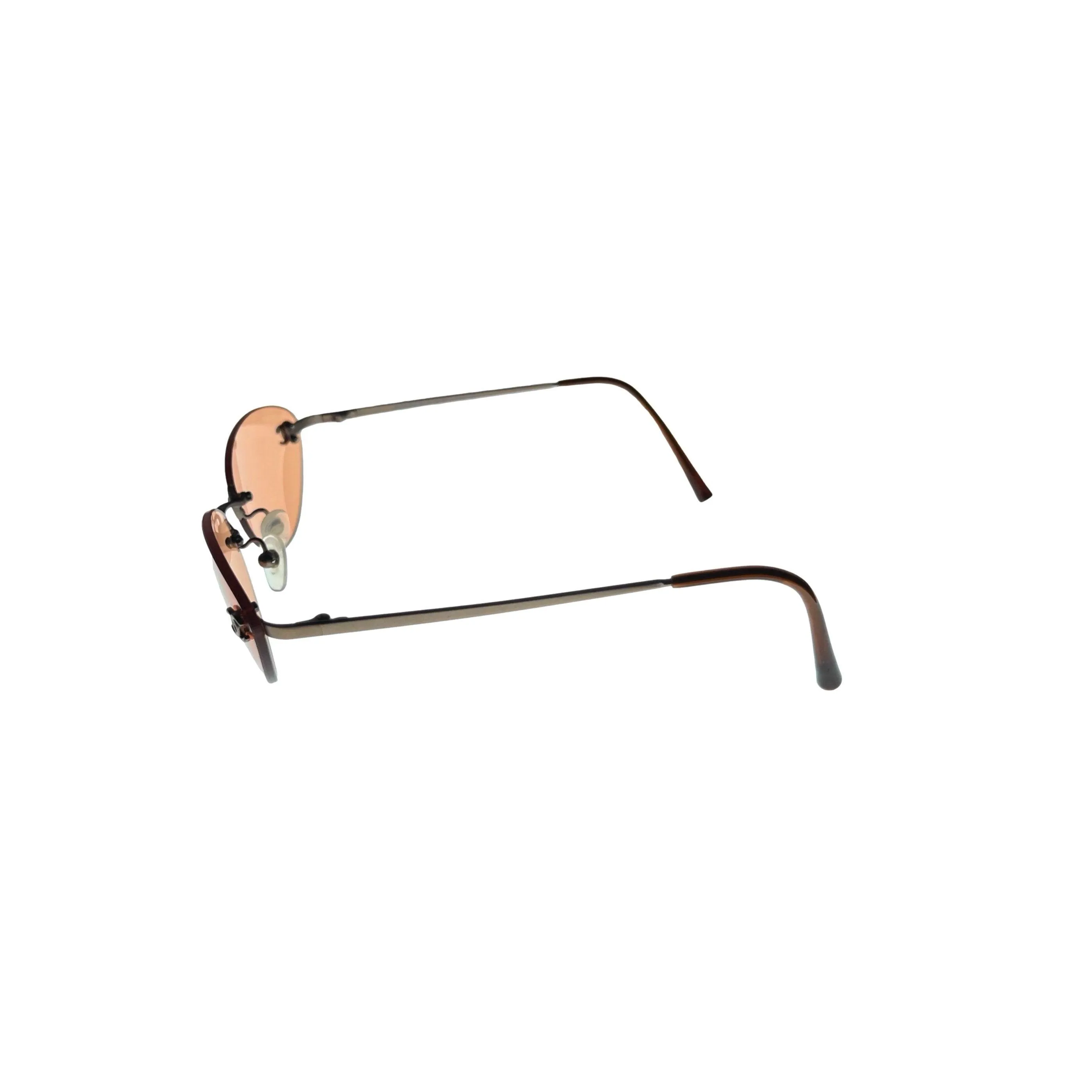 Chanel Orange Rimless Micro Sunglasses