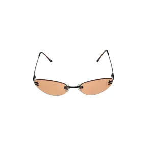 Chanel Orange Rimless Micro Sunglasses