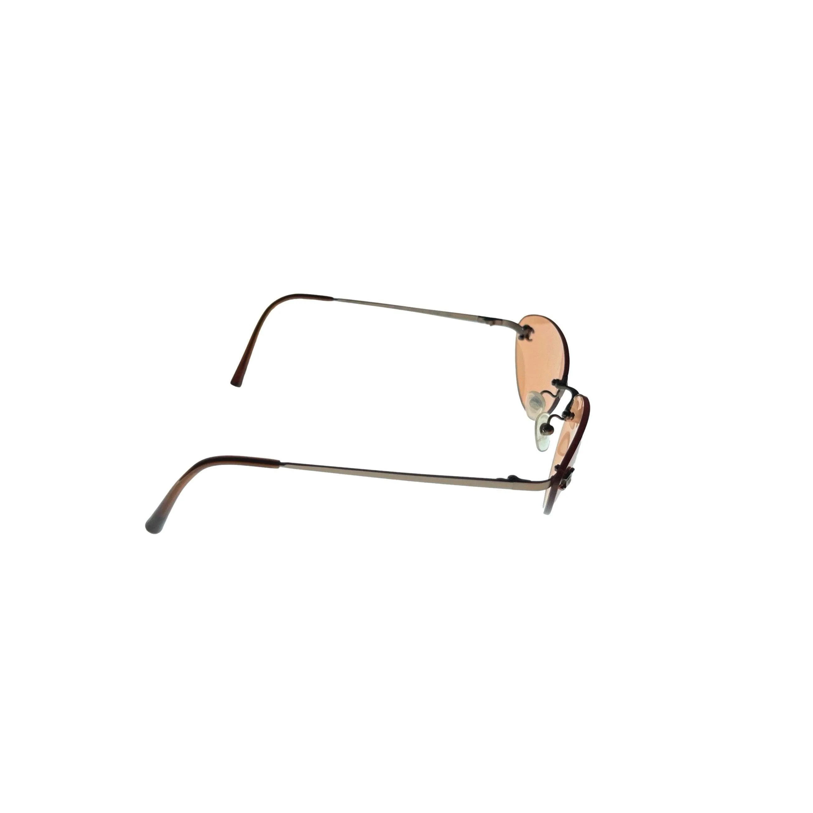 Chanel Orange Rimless Micro Sunglasses