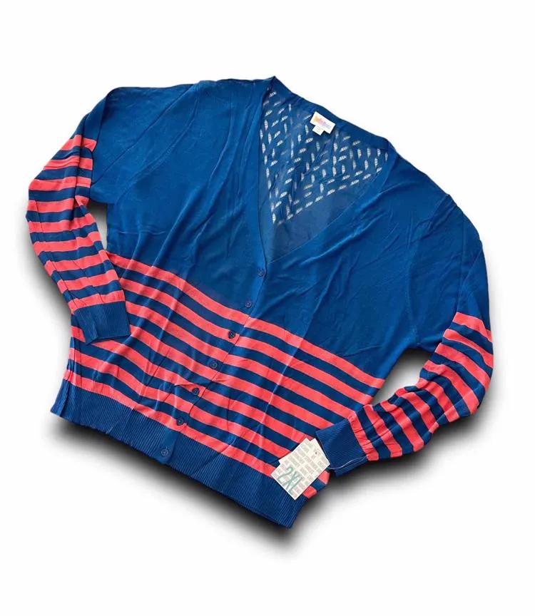 Cheryl - Blue Coral Stripe