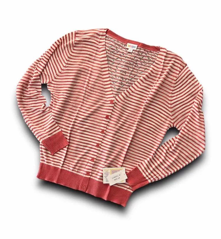 Cheryl - Pink White Stripe