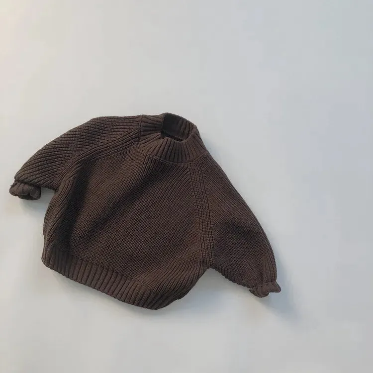 Children Knitted Half Turtleneck Sweater