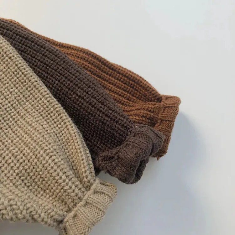 Children Knitted Half Turtleneck Sweater