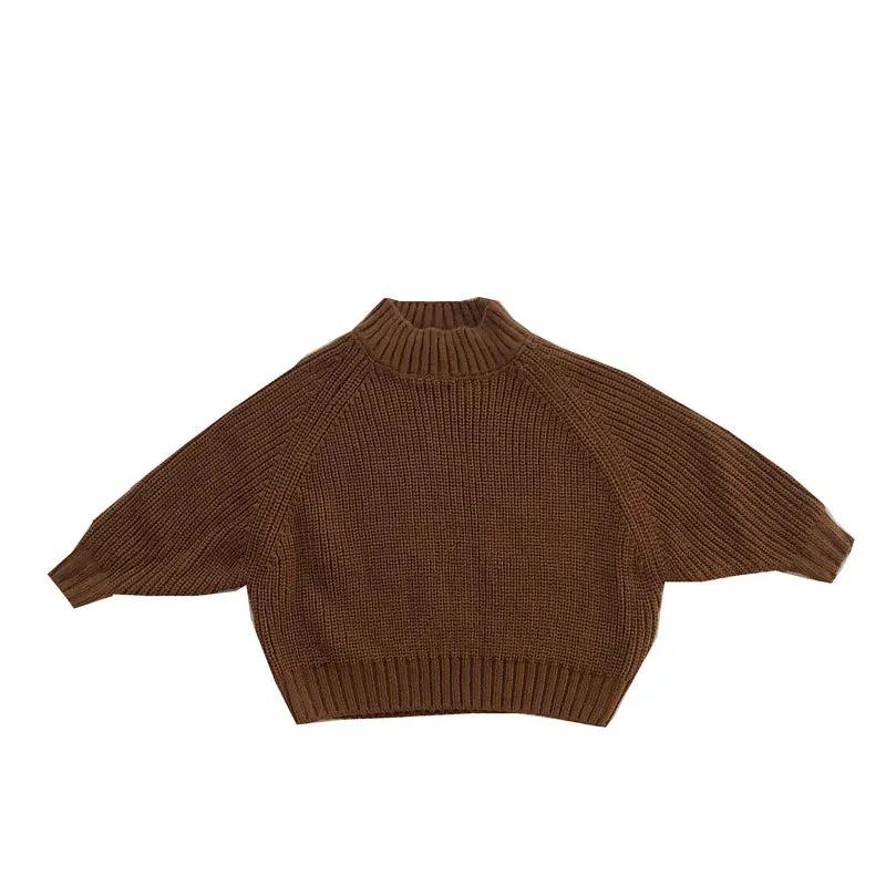 Children Knitted Half Turtleneck Sweater