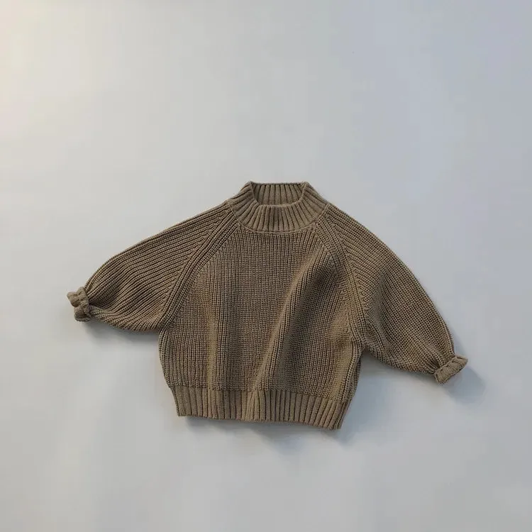 Children Knitted Half Turtleneck Sweater