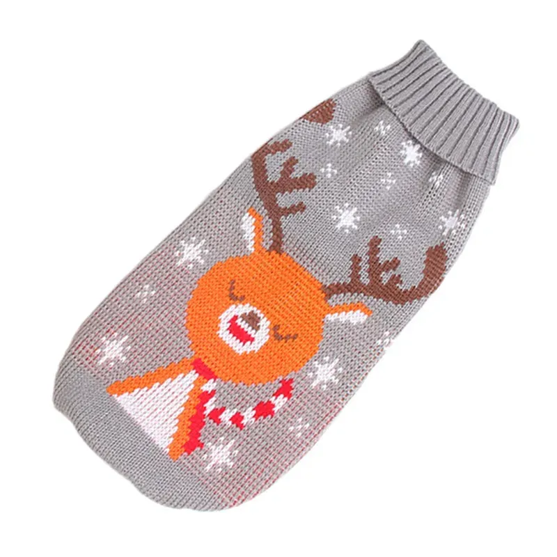 Christmas Knit Turtleneck Sweater for Large Dogs