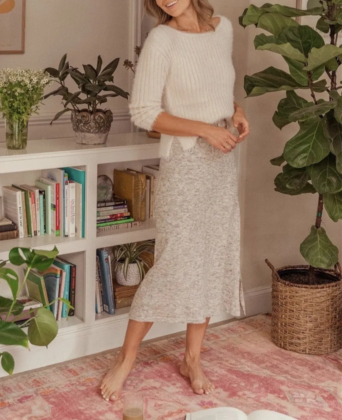 Cloud Nine Fuzzy Ribbed Sweater