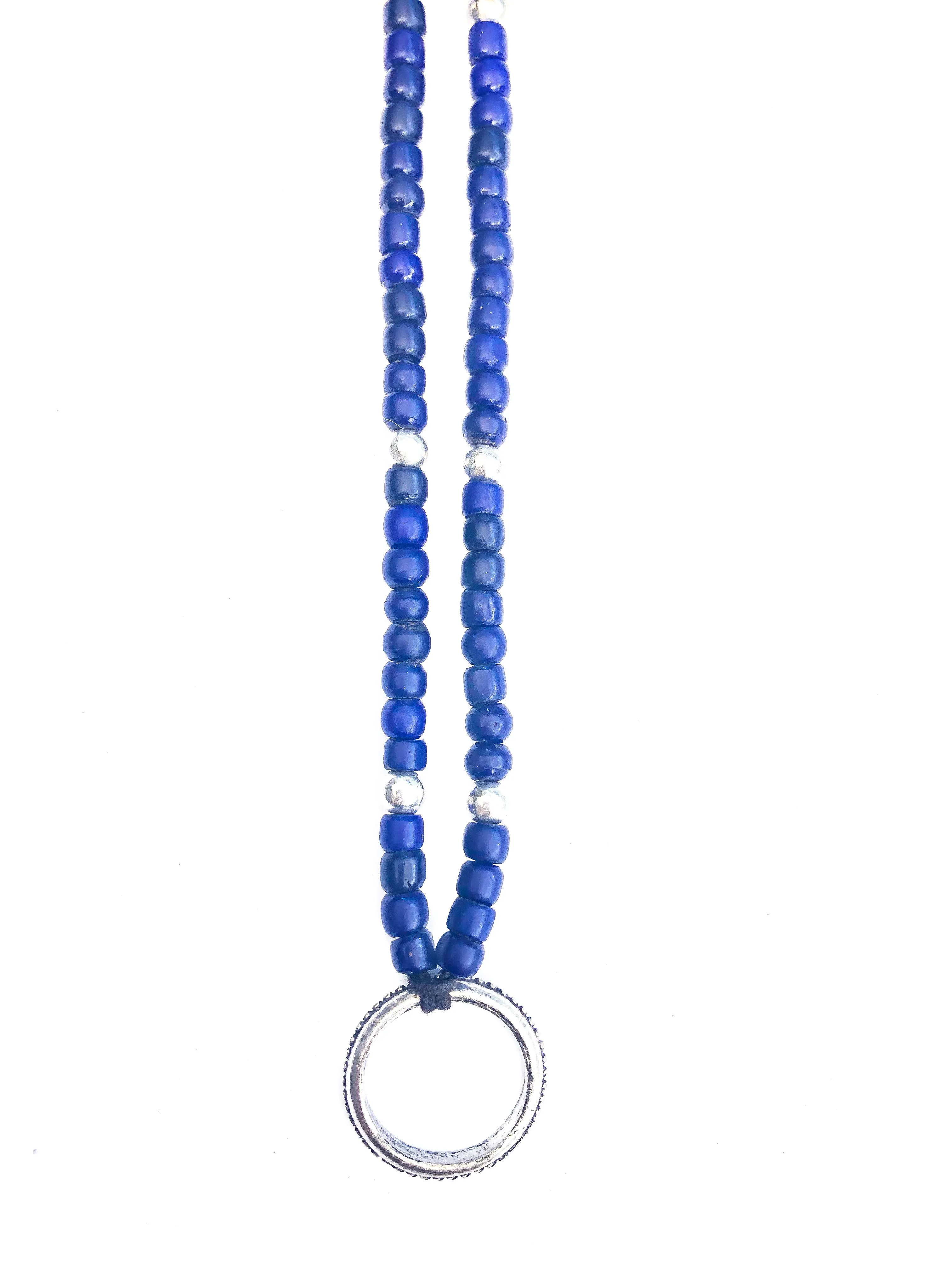 Cobalt Beaded Eyeglass Chain