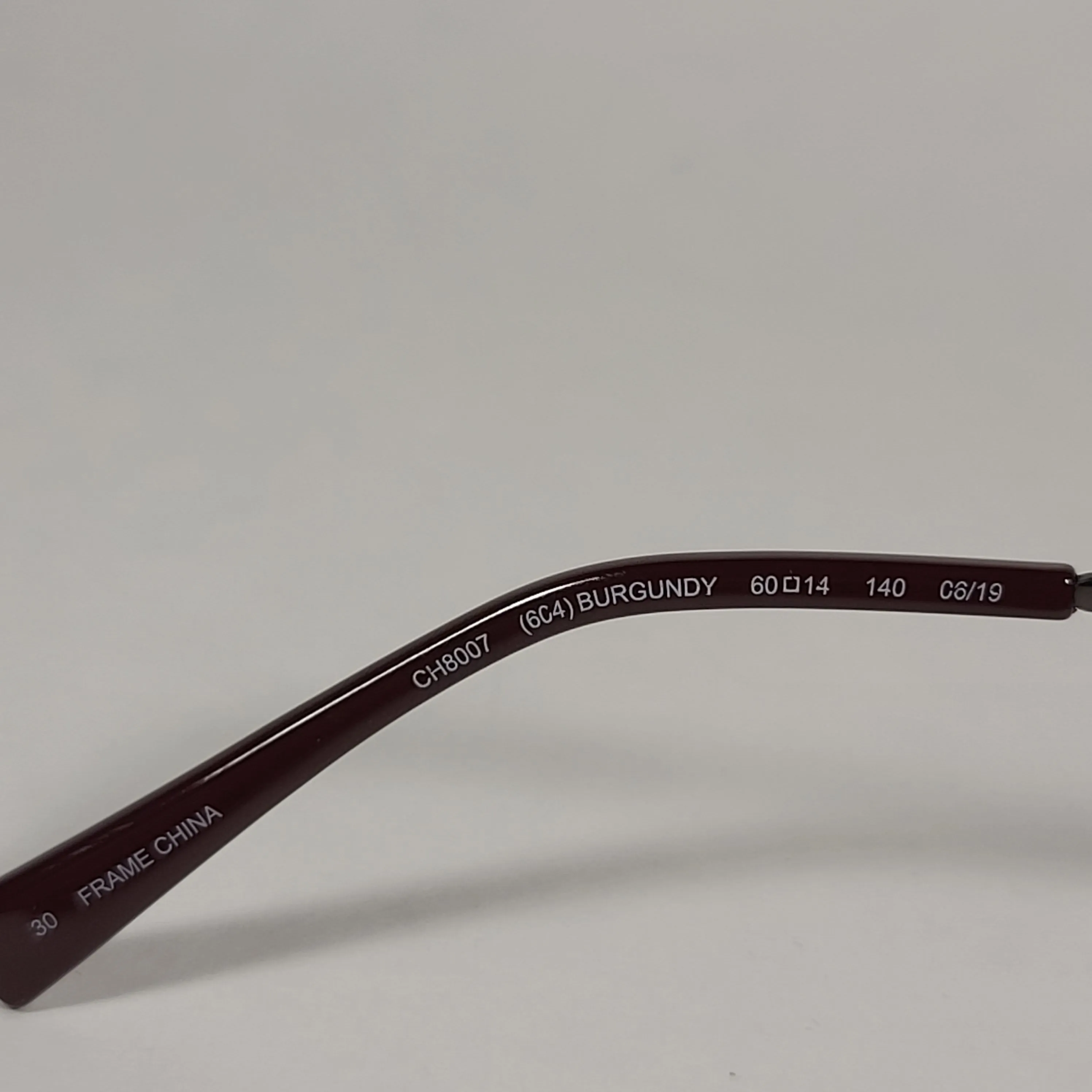 Cole Haan Polarized Aviator Sunglasses Gunmetal And Burgundy Frame Gray Lens CH8007 604 Burgundy