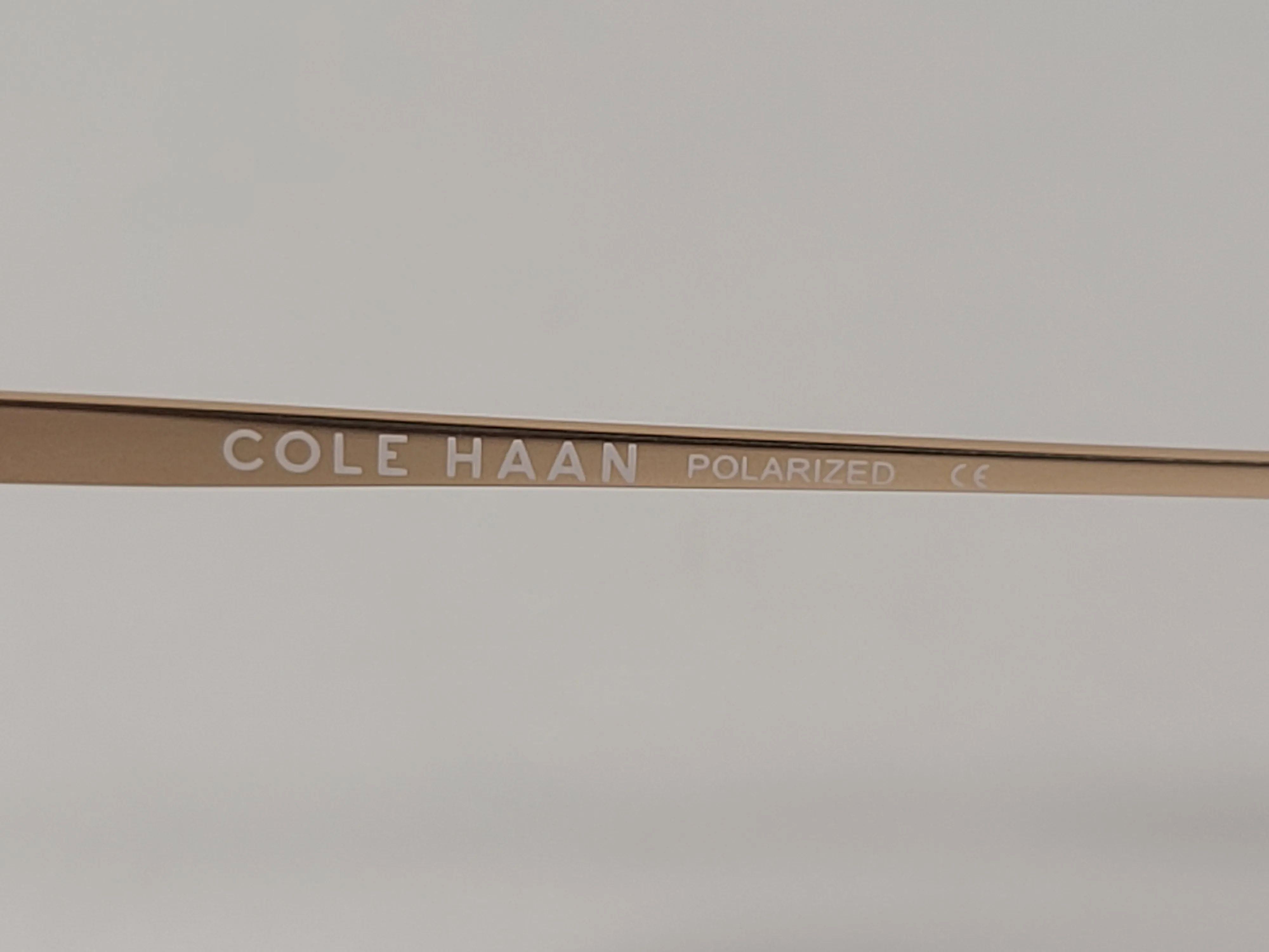 Cole Haan Round Sunglasses Crystal Gold Frame Gold Mirror Lens CH9002 717 CRYSTAL/GOLD