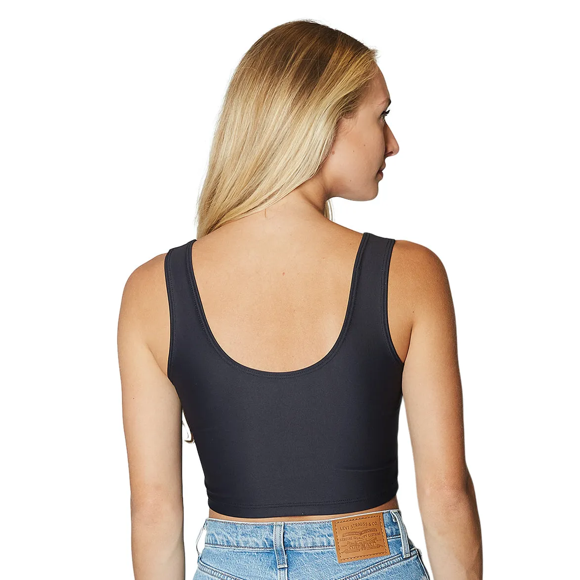 Colorado Boulder Black Crop Tank Top