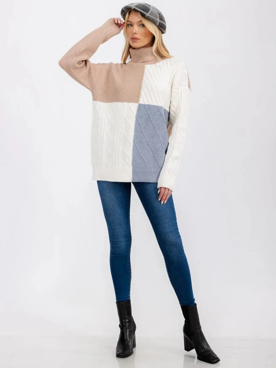 Colorblock Knit Sweater