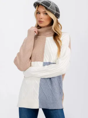Colorblock Knit Sweater