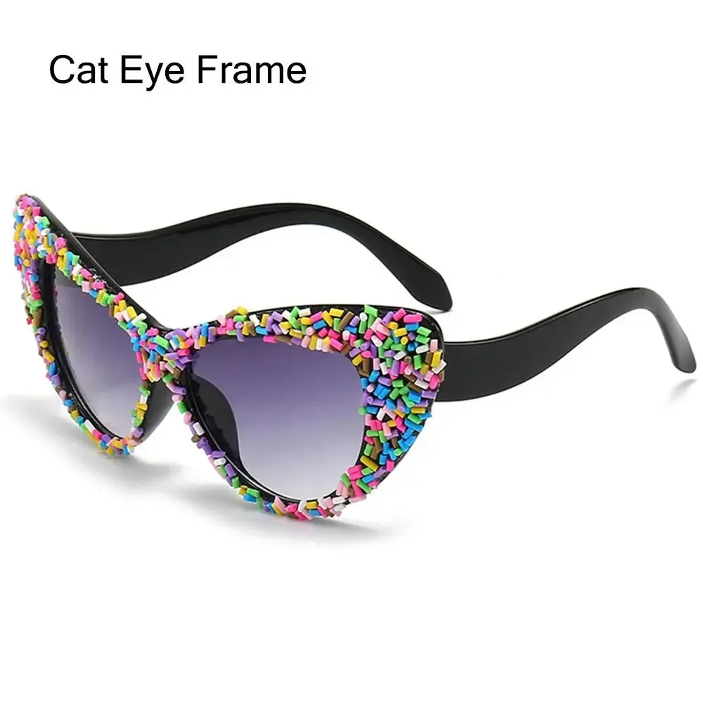 Confetti Candy Oversized Round Sunglasses