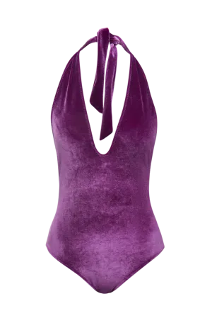Cool Swimsuit Purple Velvet