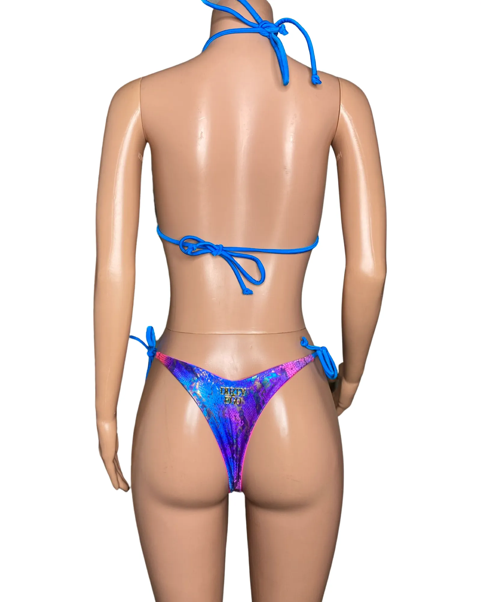 Cotton Candy snakeskin print bikini