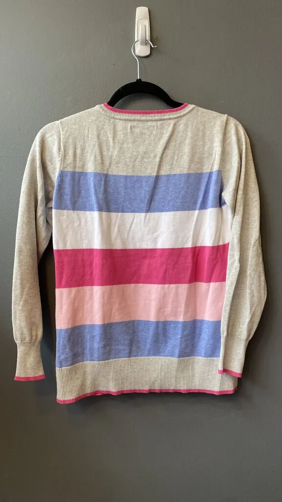 Cotton Cashmere Stripe Sweater