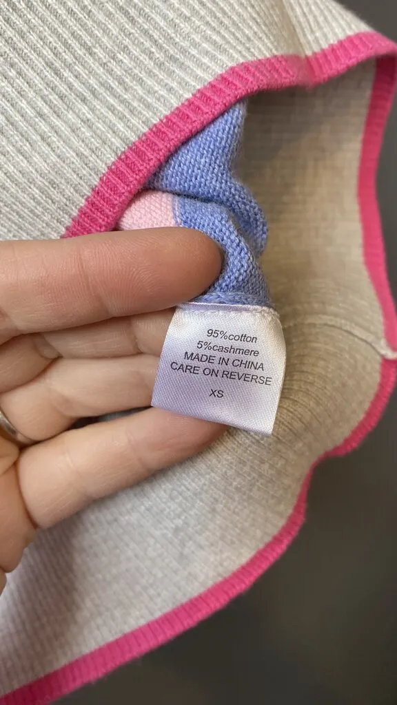Cotton Cashmere Stripe Sweater