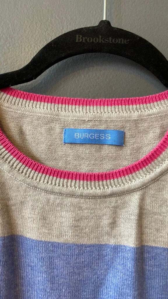 Cotton Cashmere Stripe Sweater
