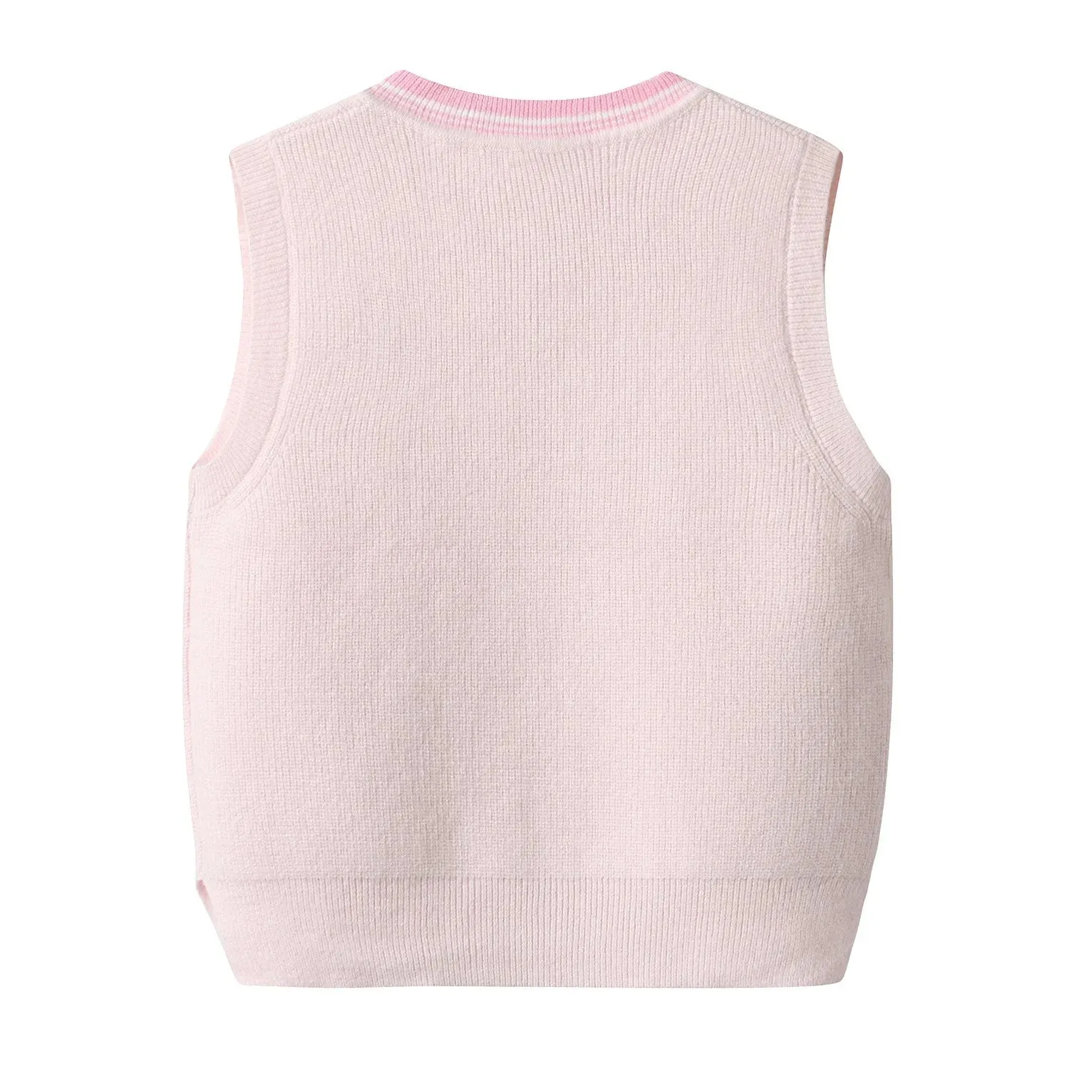 Cozy Knitted Vest Sweater  for Girls