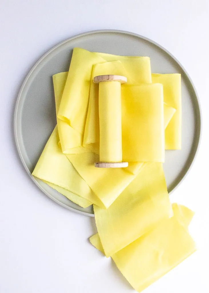 Daffodil Silk Ribbon in Habotai