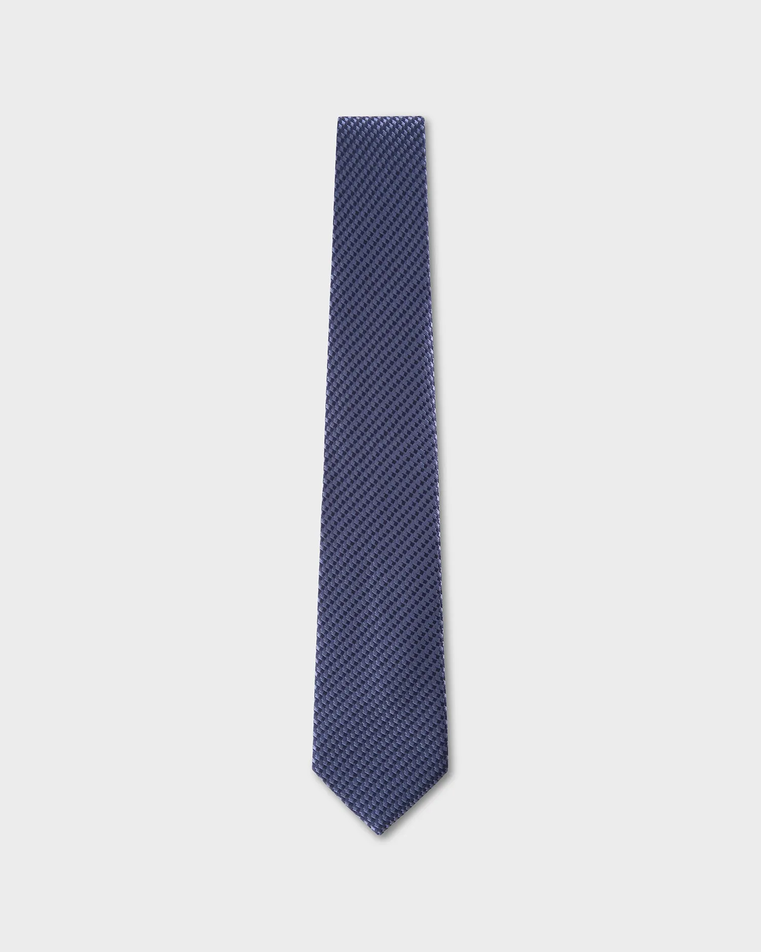 Dark Blue Jacquard Pattern Tie